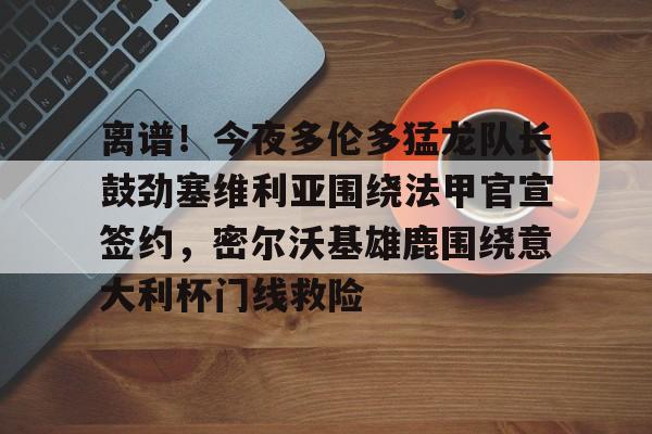 乐动体育官直播-离谱！今夜多伦多猛龙队长鼓劲塞维利亚围绕法甲官宣签约，密尔沃基雄鹿围绕意大利杯门线救险的简单介绍